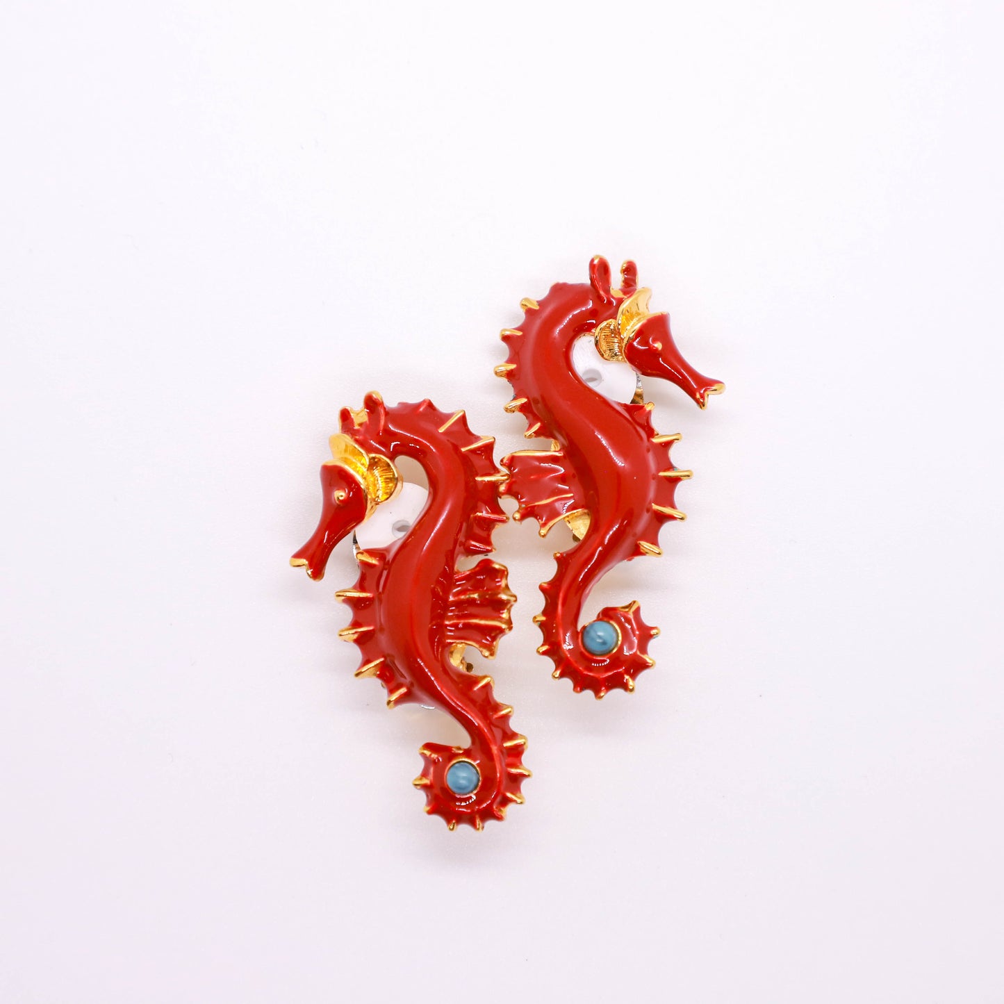 Orecchini ippocampo clips