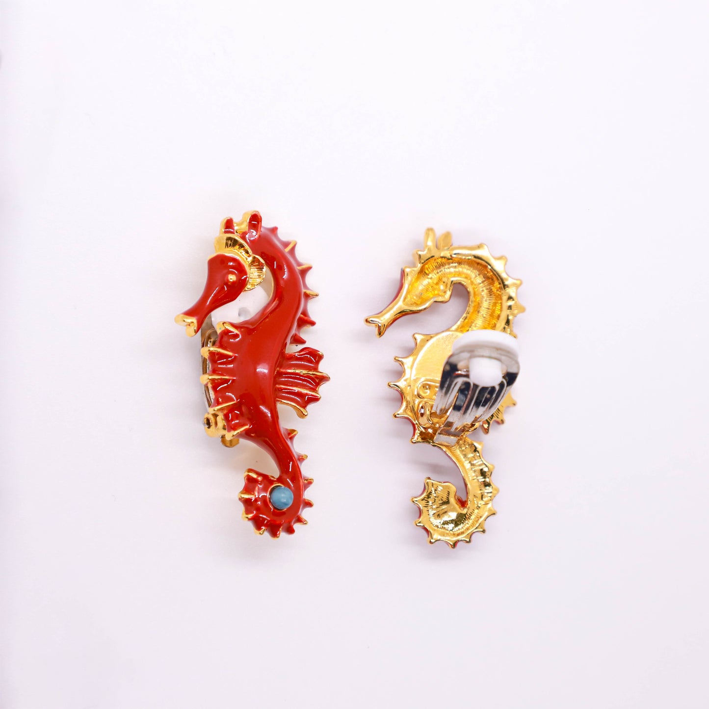 Orecchini ippocampo clips